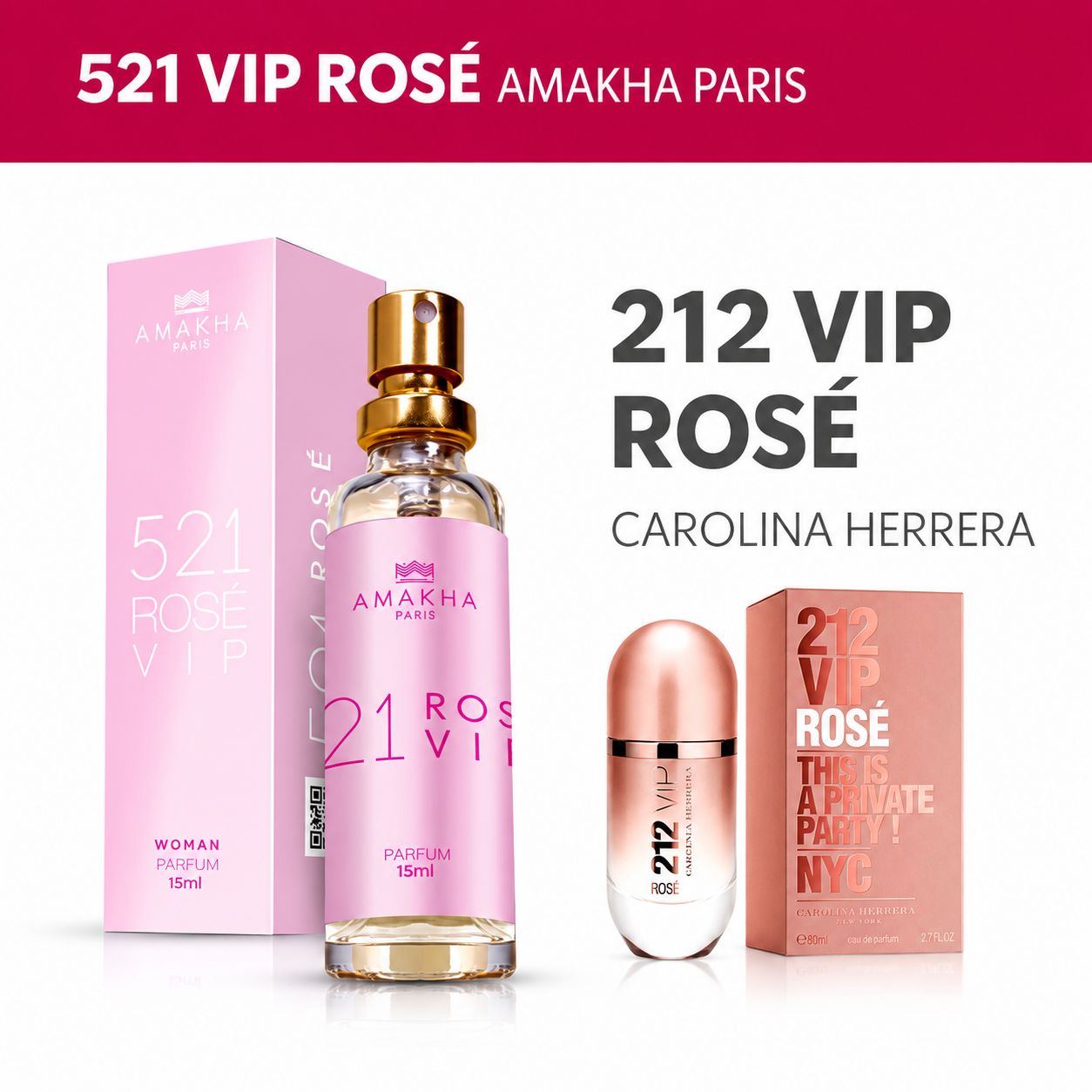 Perfume 521 VIP Rosé Amakha Paris — Insp. 212 VIP Rosé