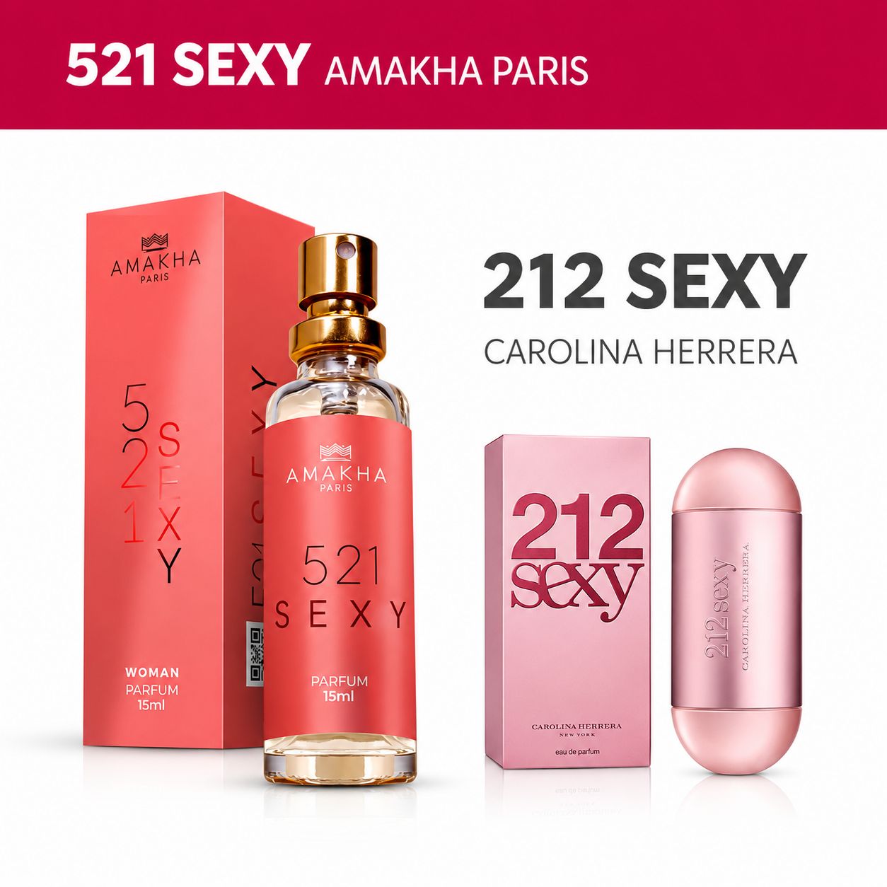 Perfume 521 Sexy Amakha Paris — Insp. 212 Sexy