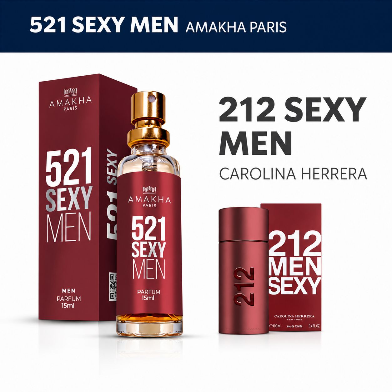 Perfume 521 Sexy Men Amakha Paris — Insp. 212 Sexy Men
