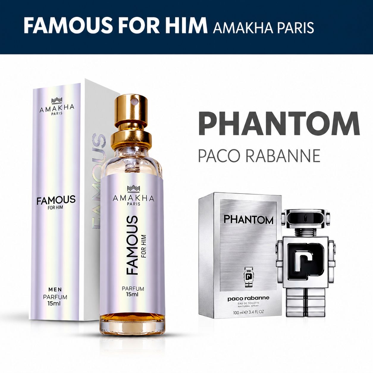 Perfume Famous For Him Amakha Paris — Insp. Phantom